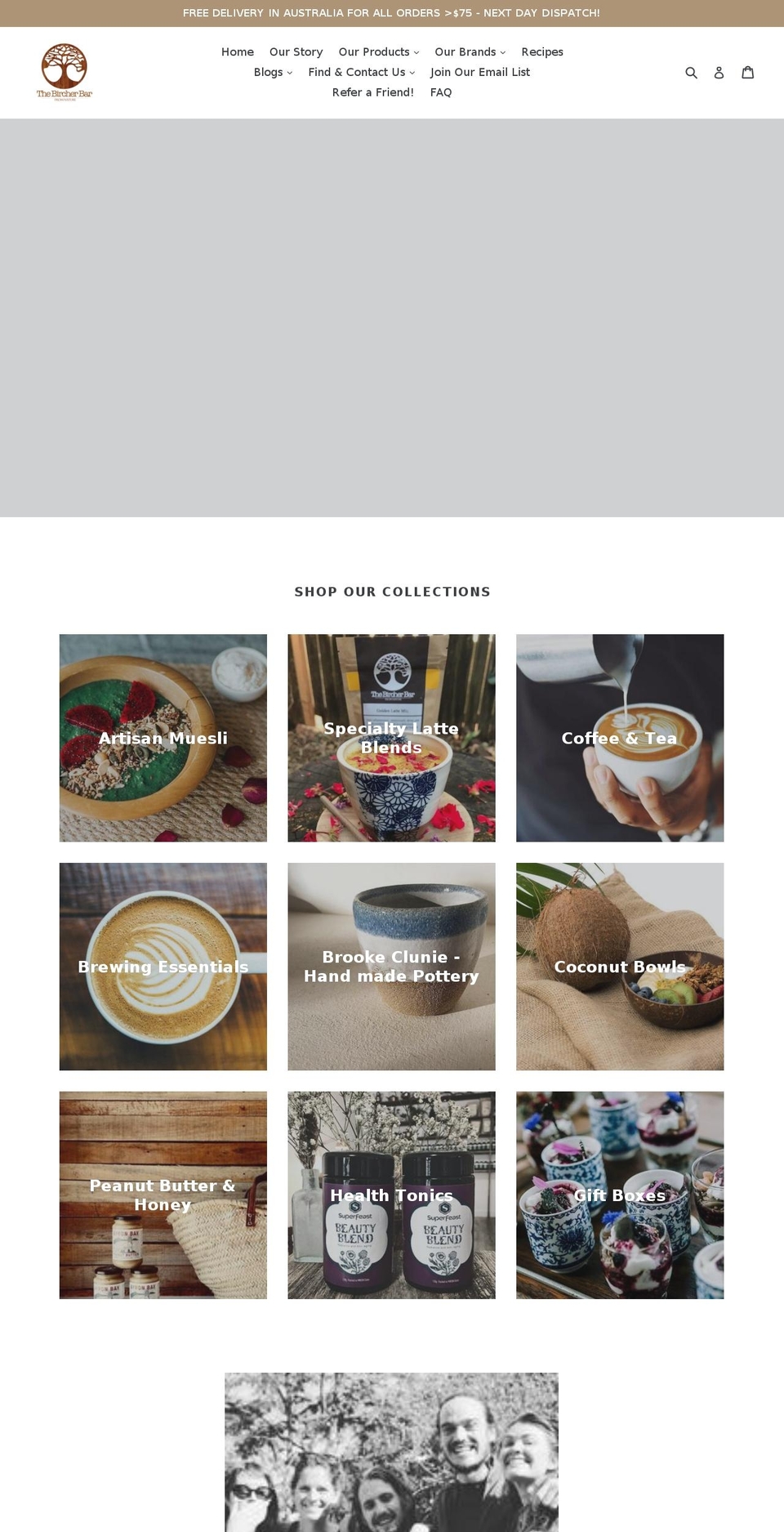 thebircherbar.com.au shopify website screenshot