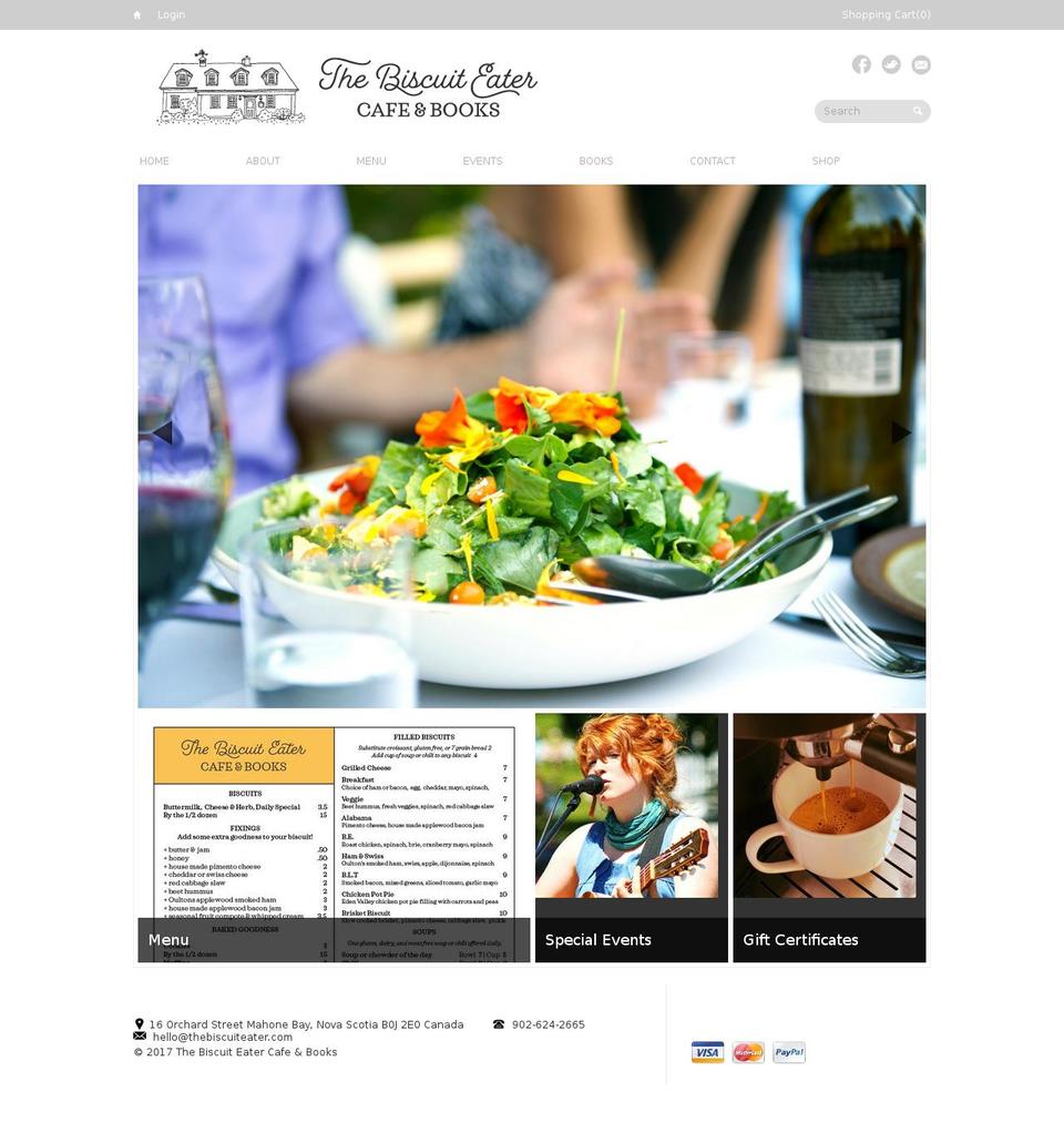 thebiscuiteater.com shopify website screenshot