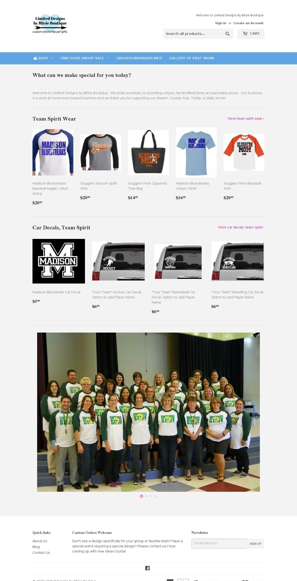thebitsieboutique.com — Shopify storefront screenshot