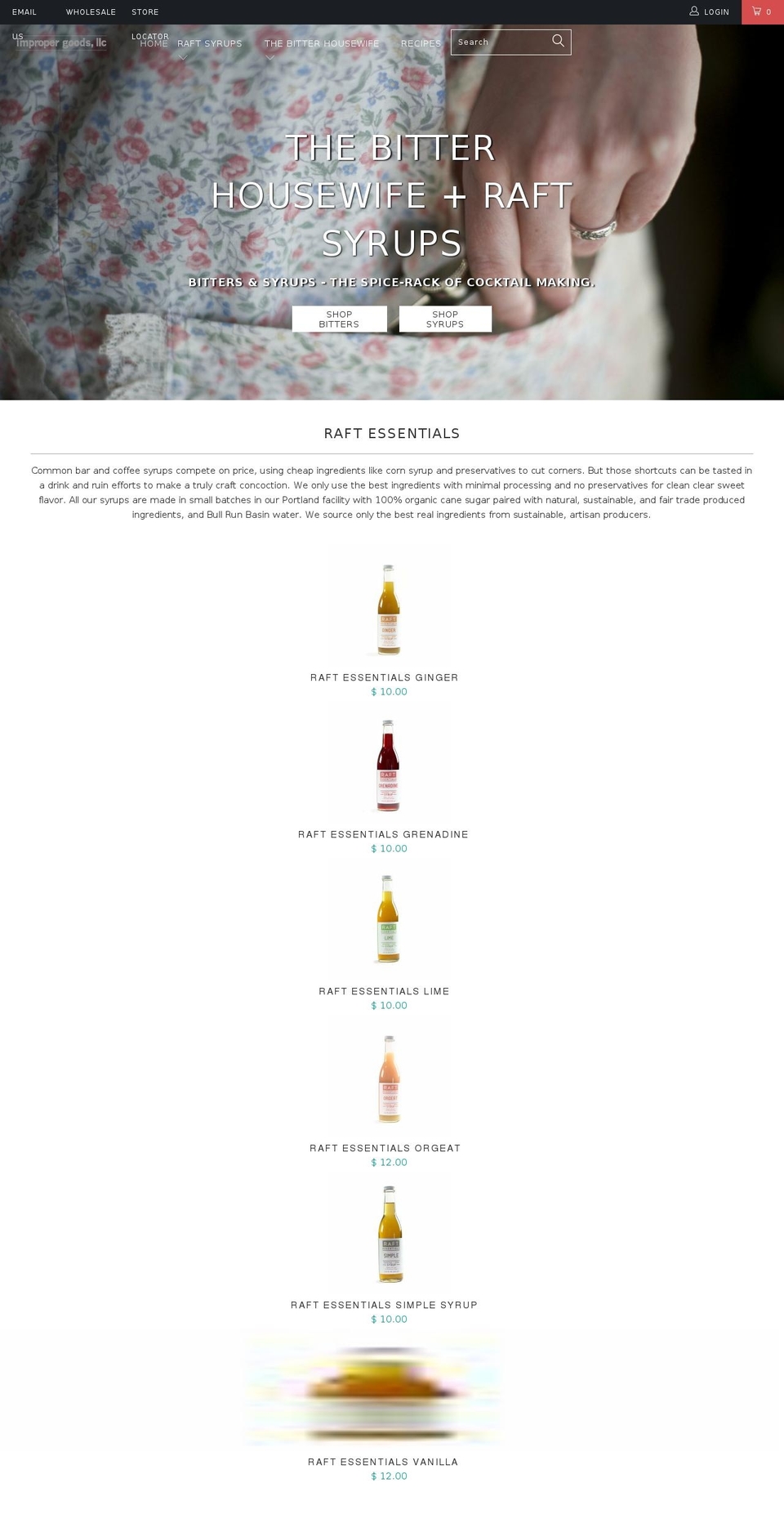 thebitterhousewife.com shopify website screenshot