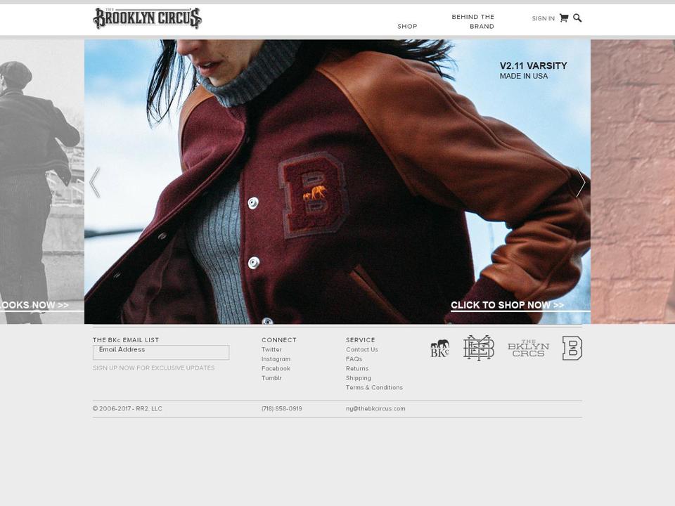 thebkcircus.com shopify website screenshot