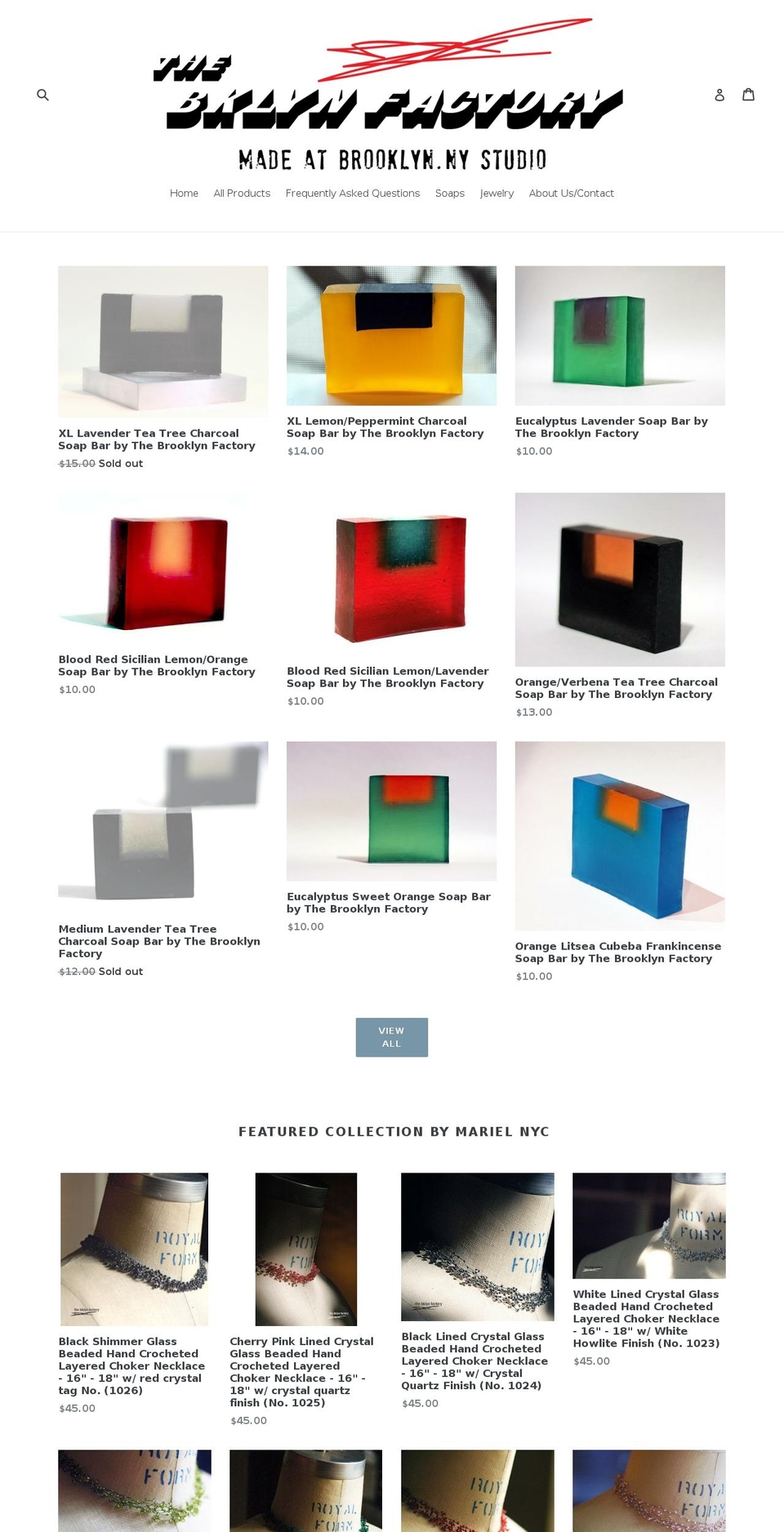 thebklynfactory.com — Shopify storefront screenshot