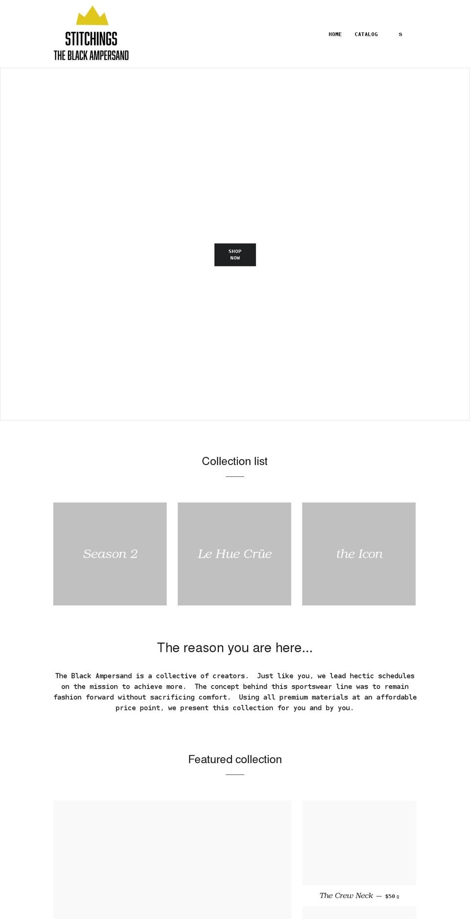 theblackamp.com shopify website screenshot