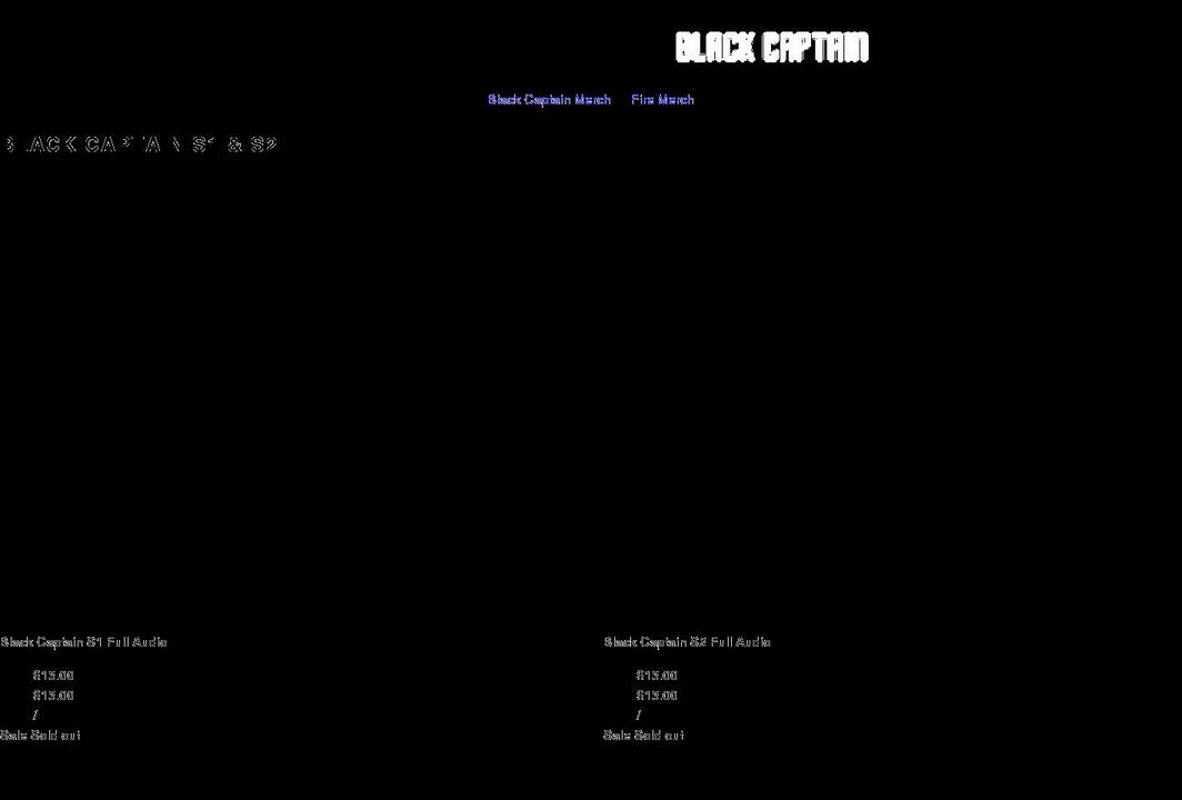 theblackcaptain.com shopify website screenshot