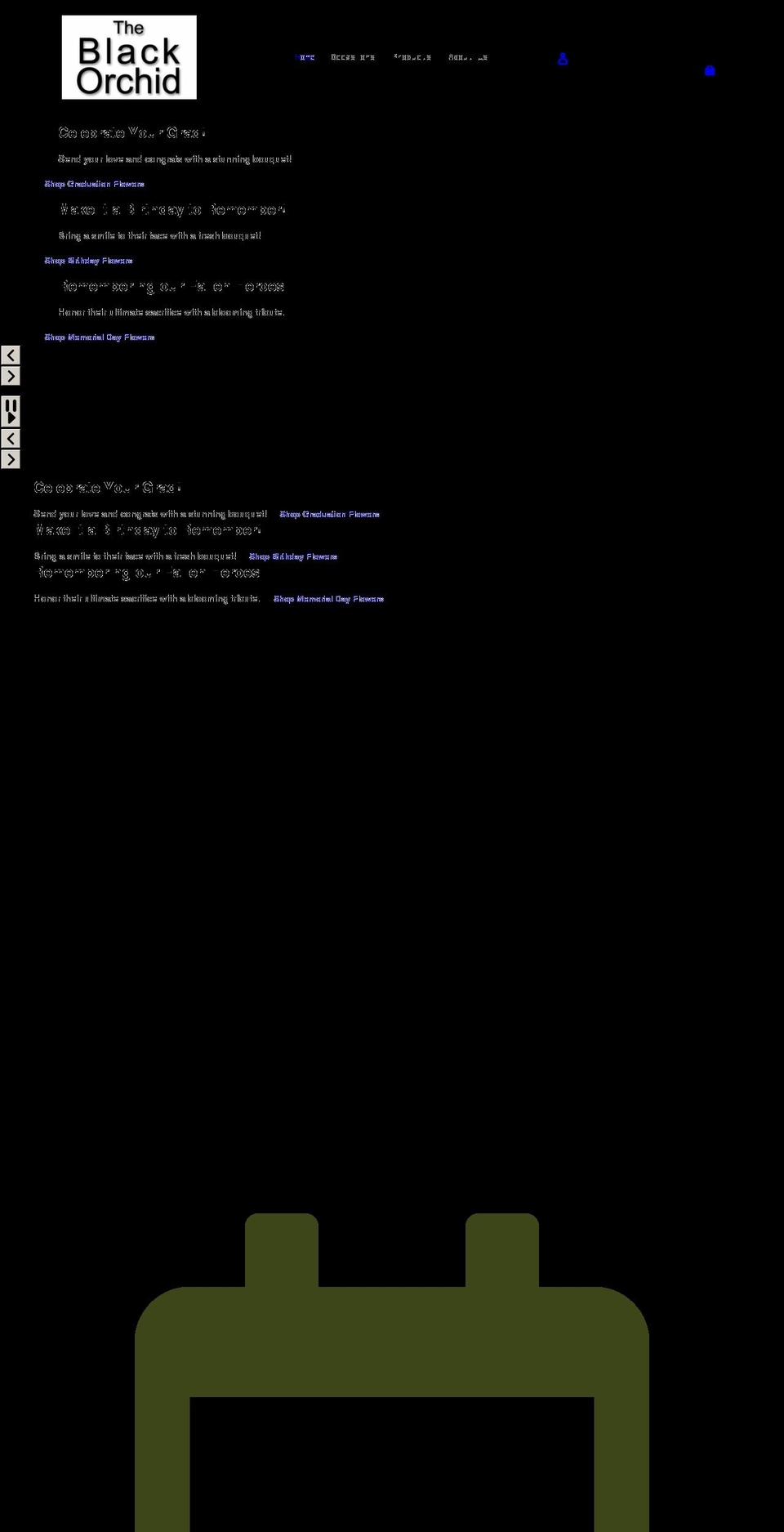 mol-standard- Shopify theme site example theblackorchidflorist.com