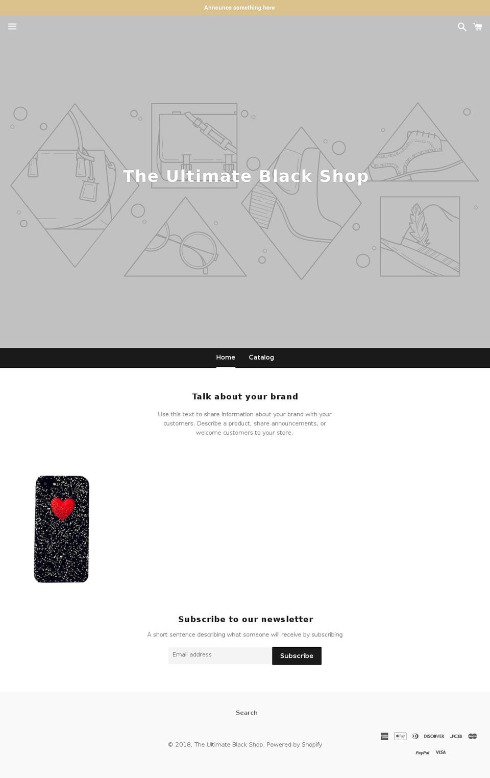 theblackshop.com — Shopify storefront screenshot