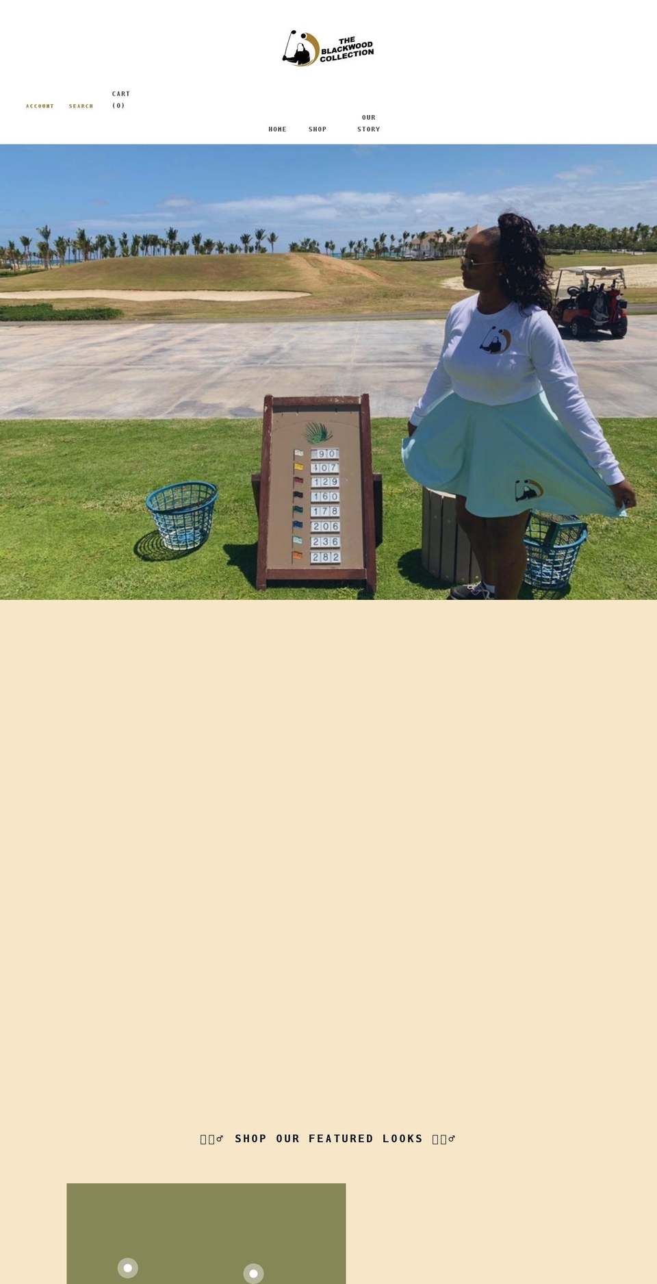 theblackwoodcollection.com shopify website screenshot