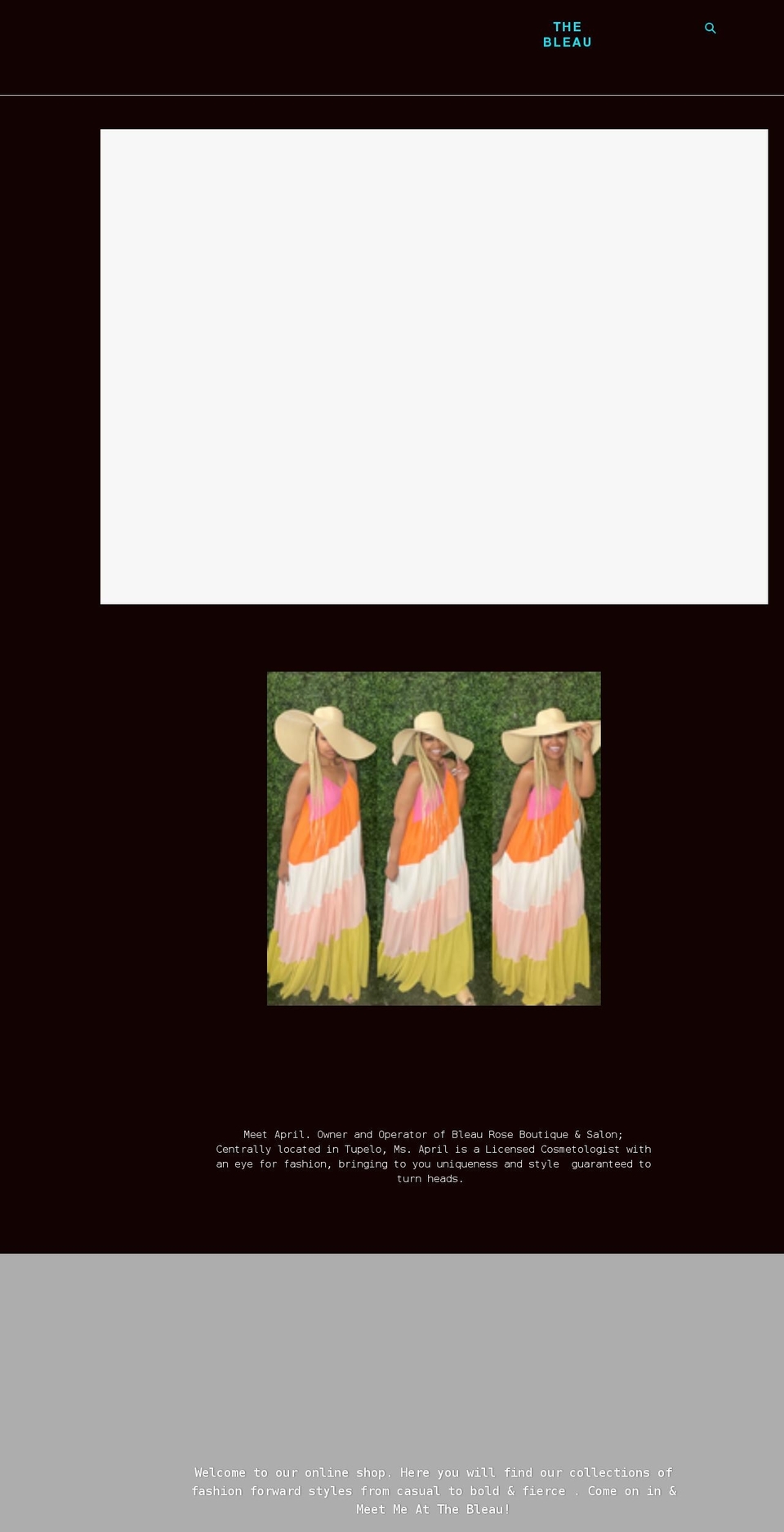 thebleau.net shopify website screenshot