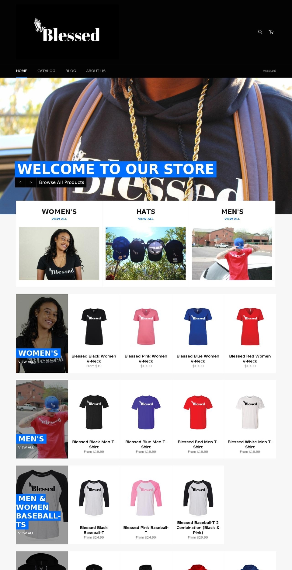 theblessedmovement.com shopify website screenshot