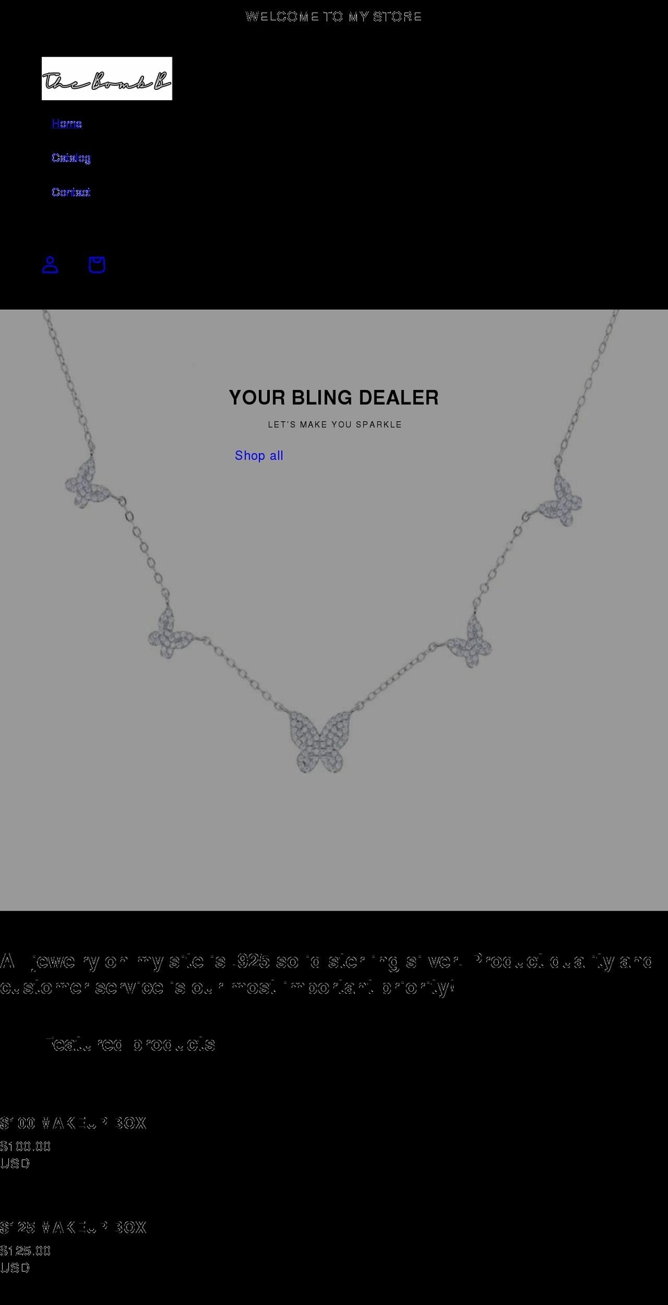 theblingdealer.com shopify website screenshot
