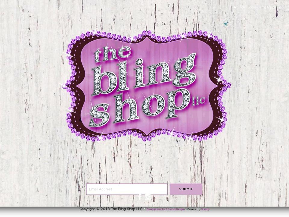 theblingshopllc.info shopify website screenshot