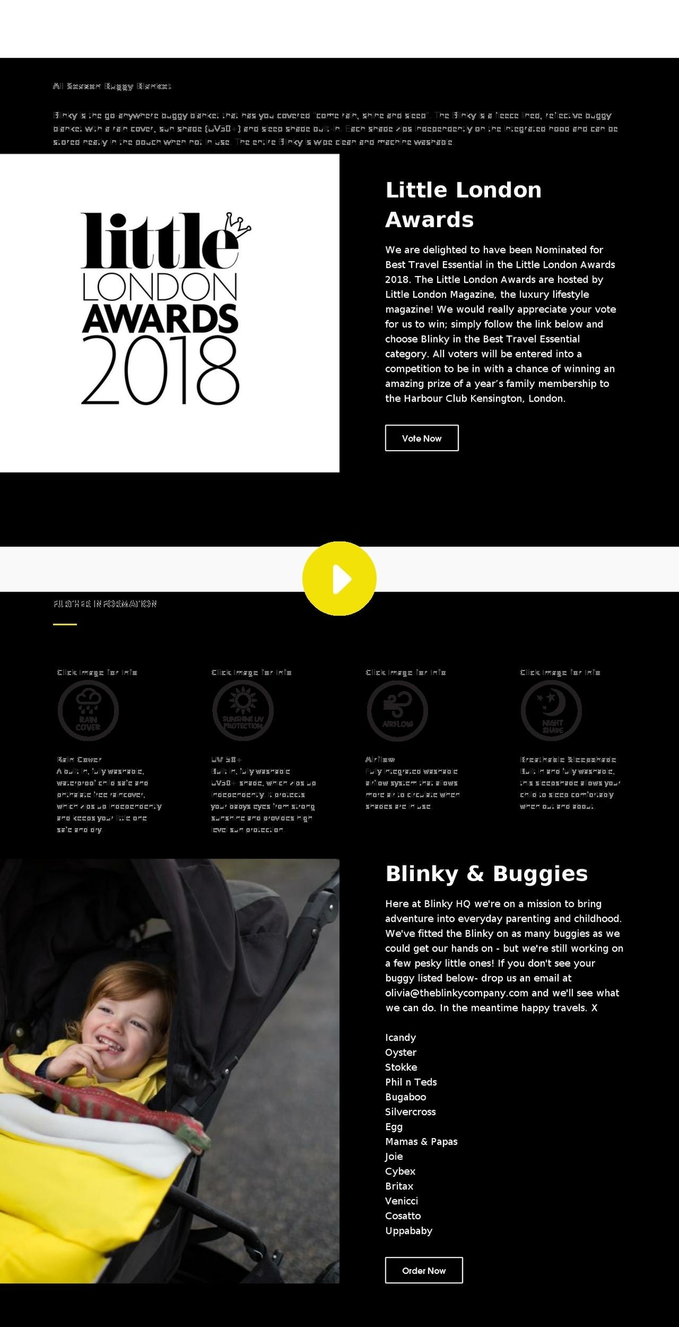 theblinkycompany.com shopify website screenshot