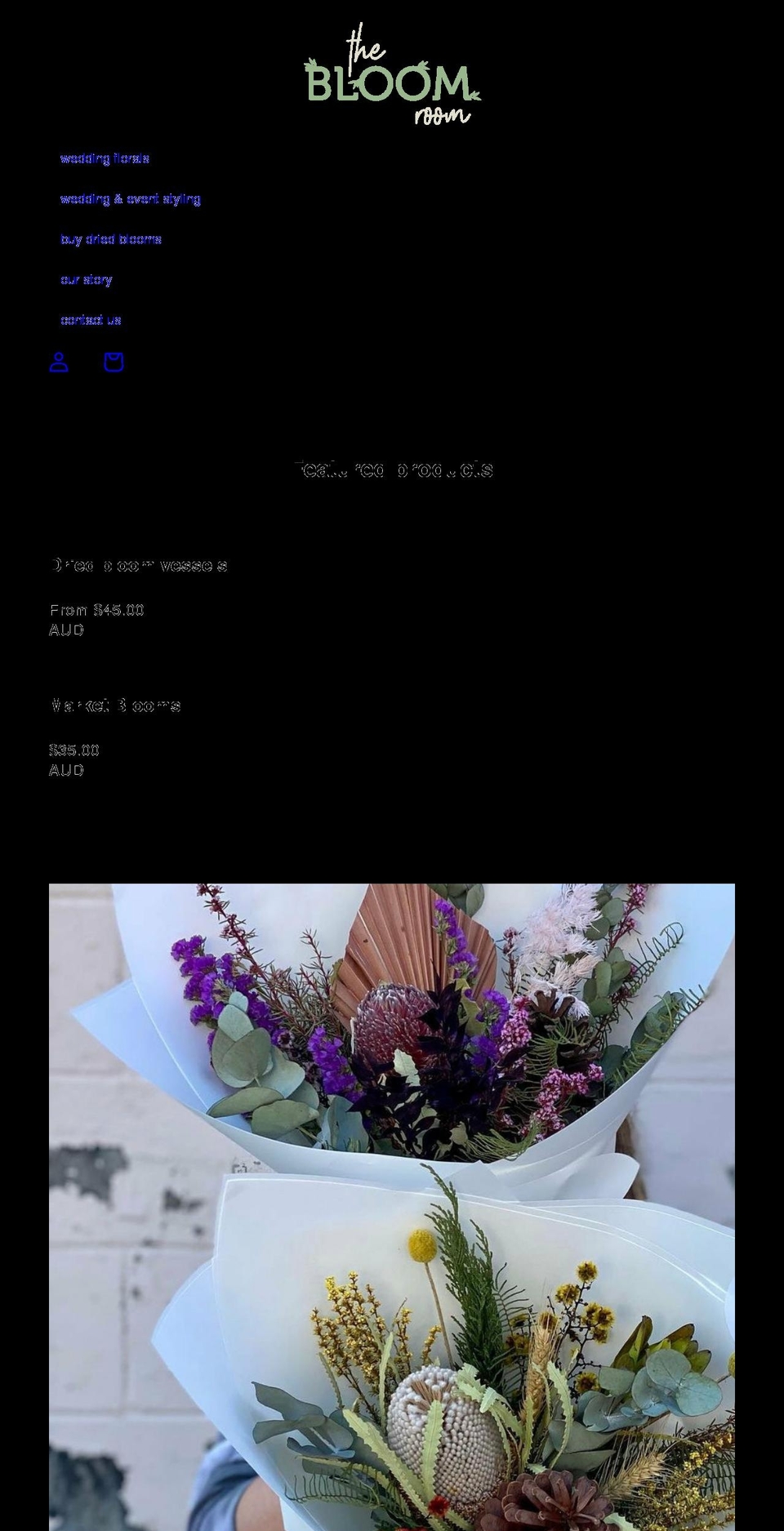 thebloomroomonline.com — Shopify storefront screenshot