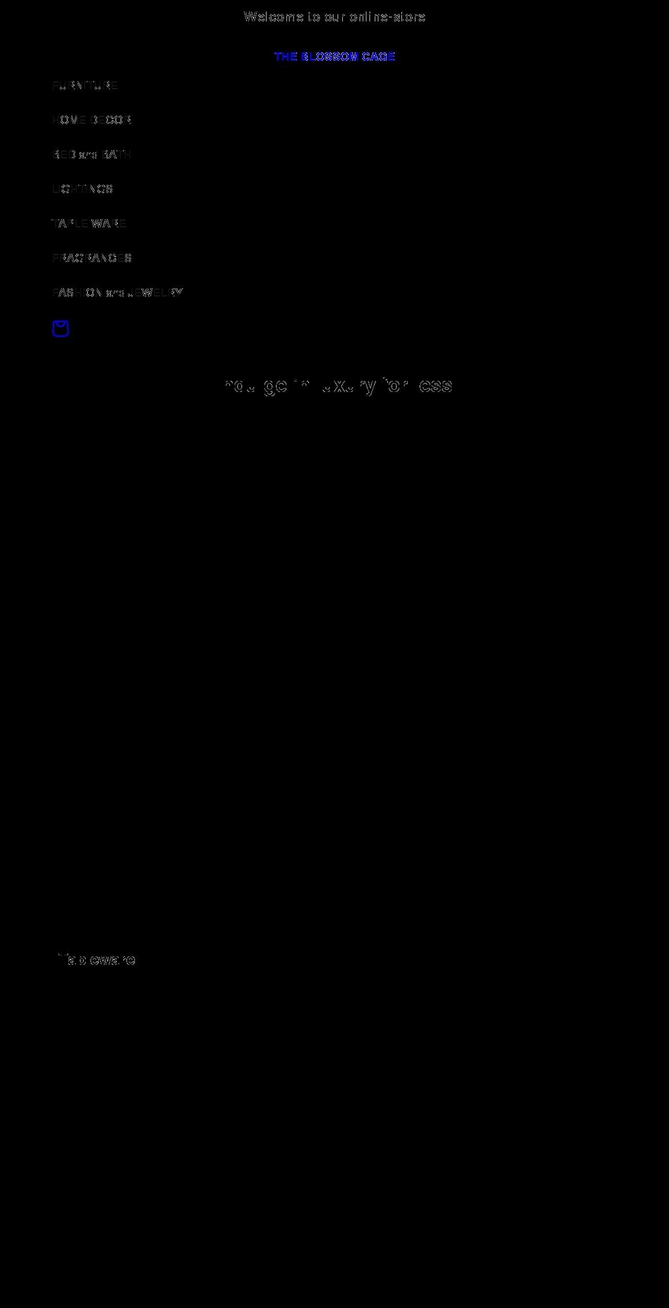theblossomcage.com shopify website screenshot