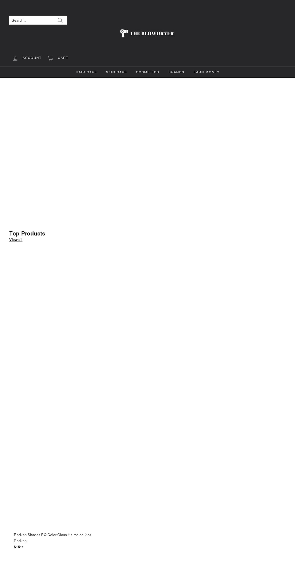 theblowdryer.com shopify website screenshot