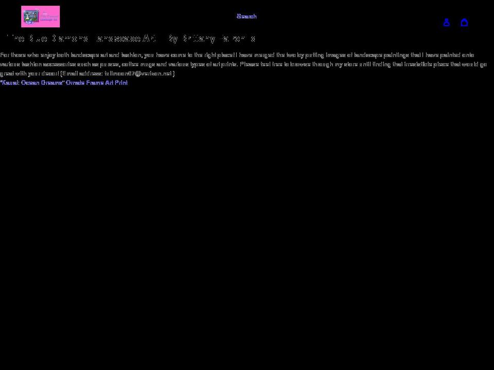 thebluediamondlandscapeart.com shopify website screenshot