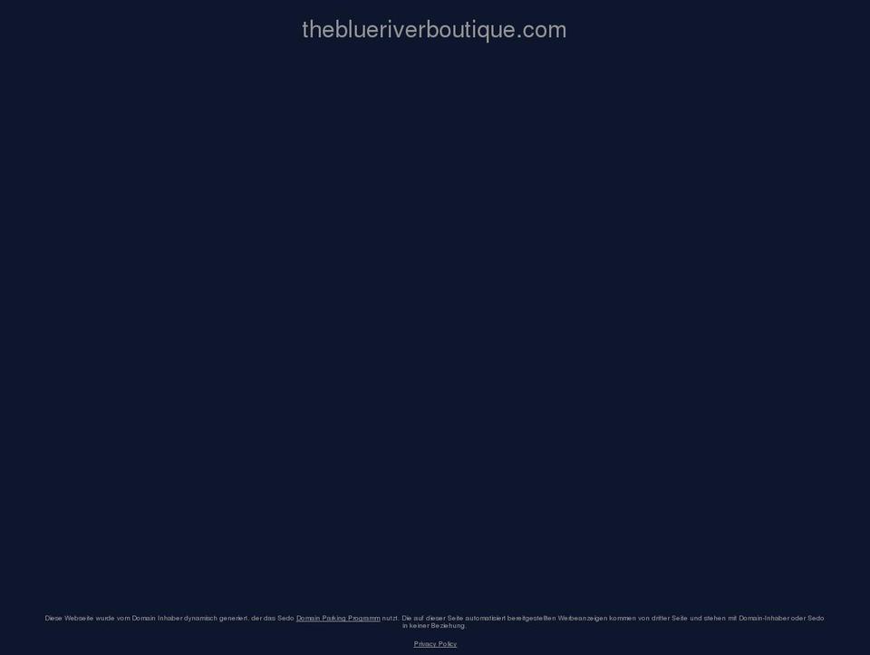 theblueriverboutique.com shopify website screenshot