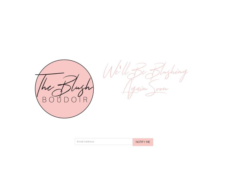 theblushboudoir.com shopify website screenshot