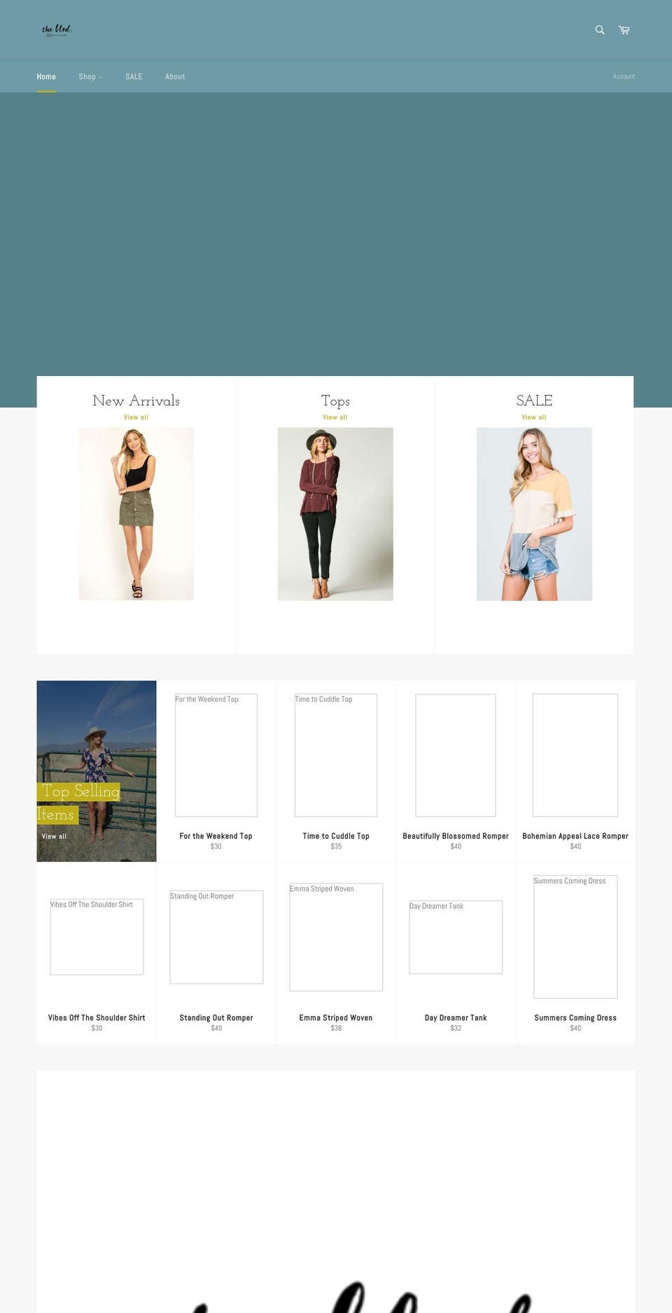 theblvdco.com — Shopify storefront screenshot