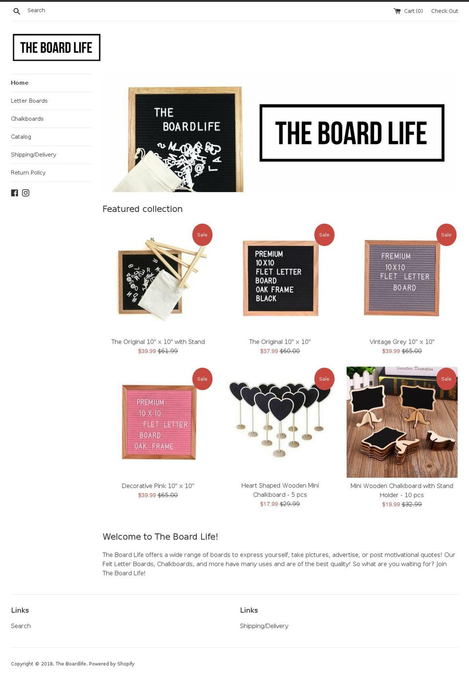 theboardlife.com — Shopify storefront screenshot