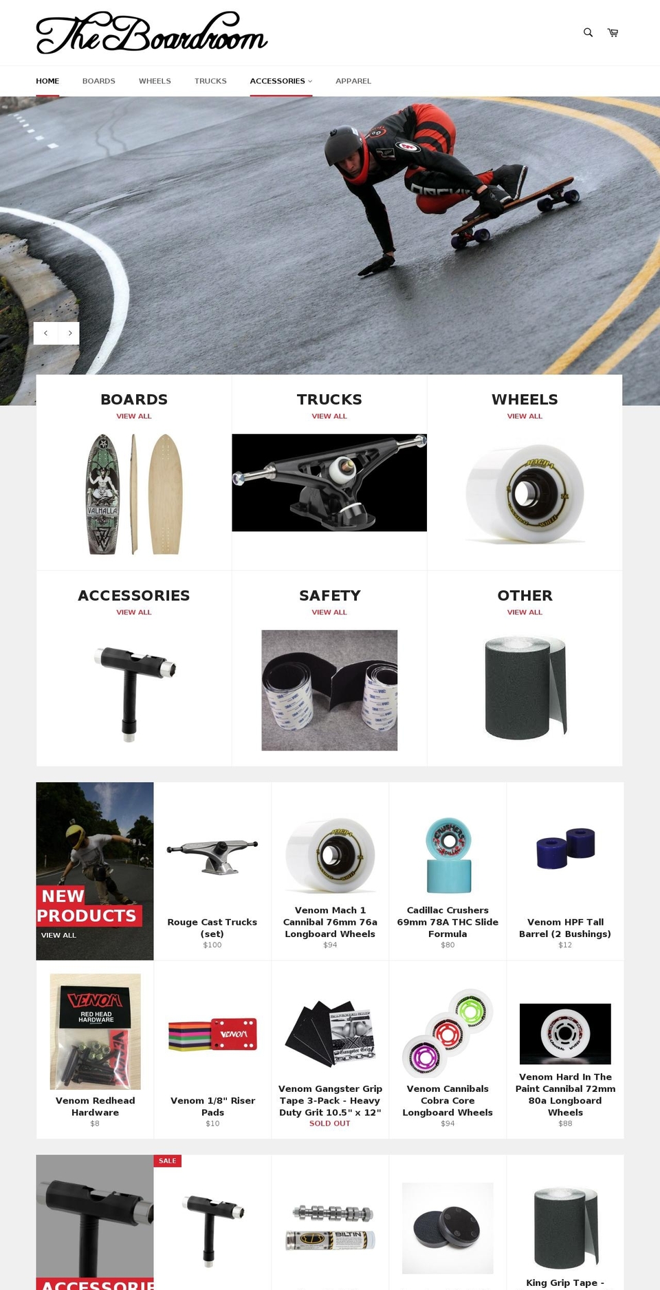 theboardroom.co.nz shopify website screenshot