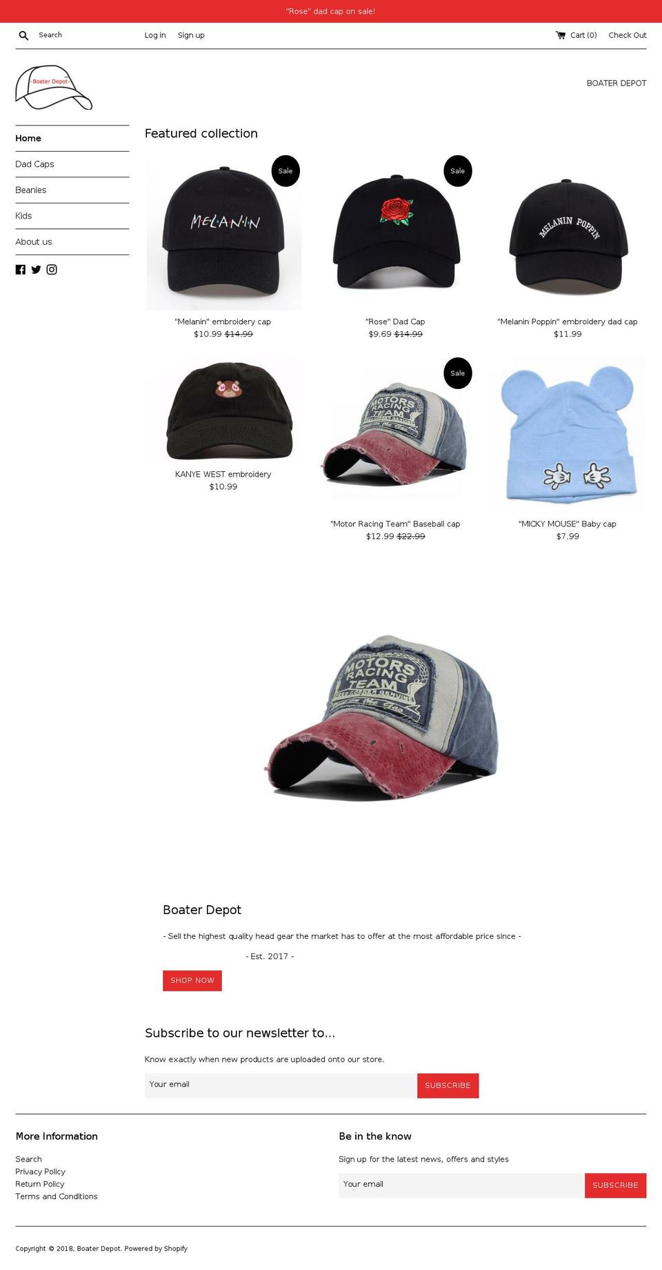 theboaterdepot.com shopify website screenshot