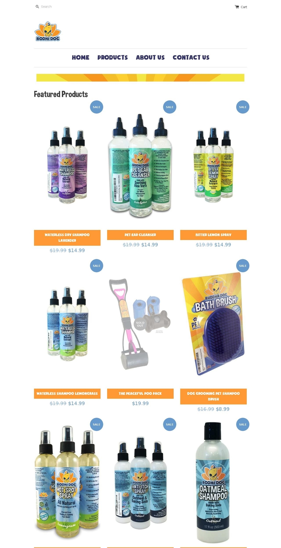 thebodhidog.com shopify website screenshot