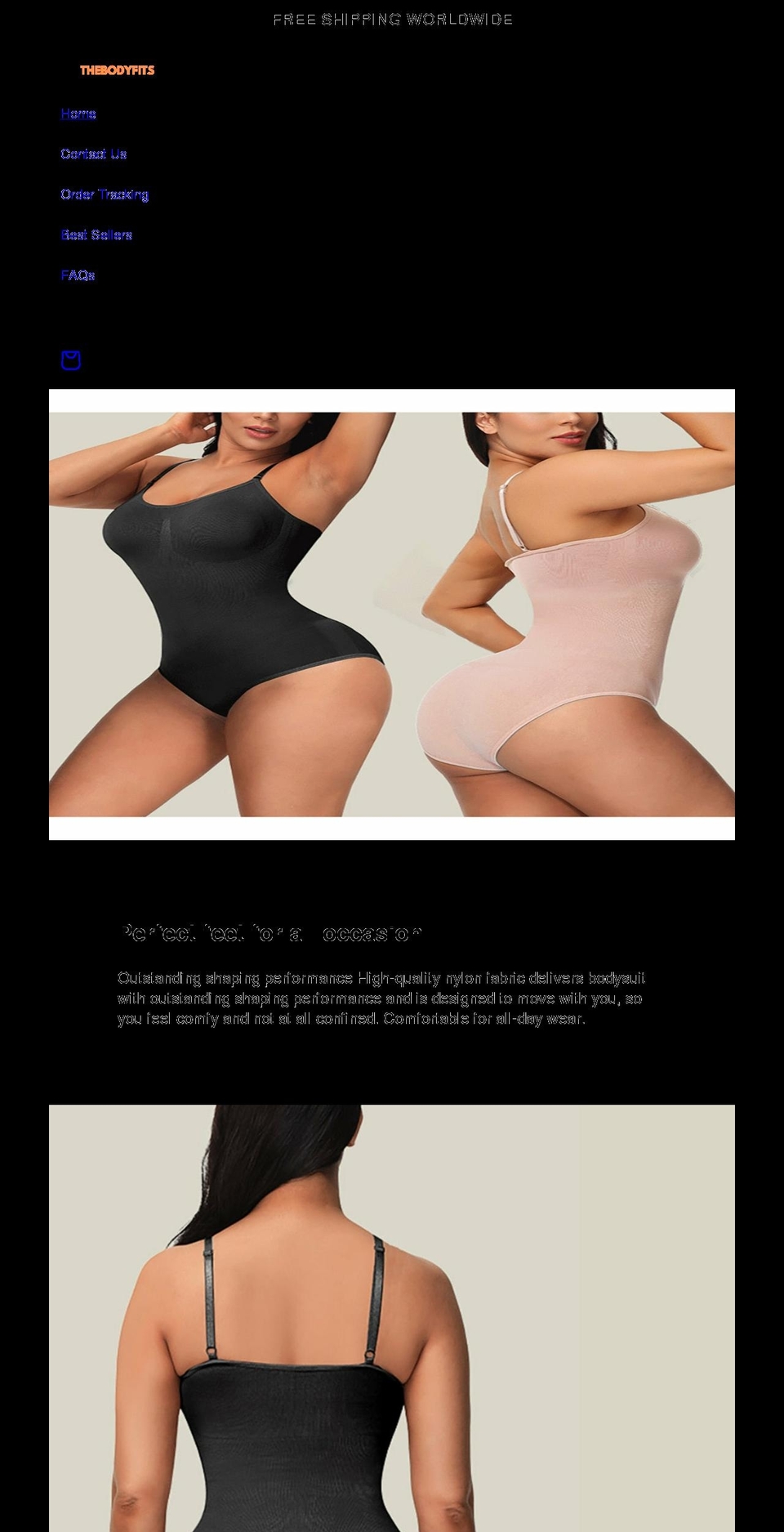 thebodyfits.com shopify website screenshot