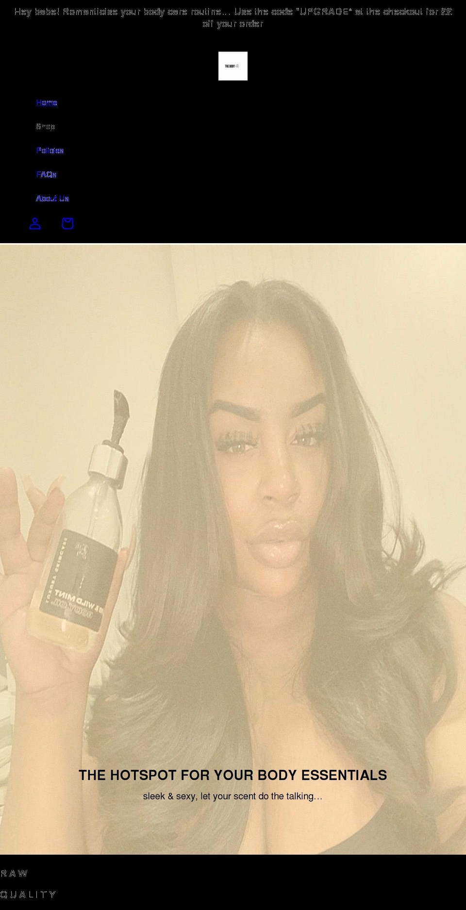 thebodyhq.com shopify website screenshot