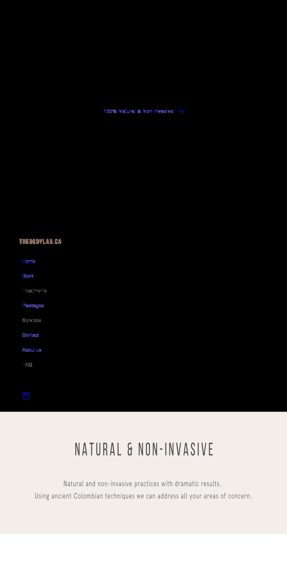 thebodylab.ca shopify website screenshot