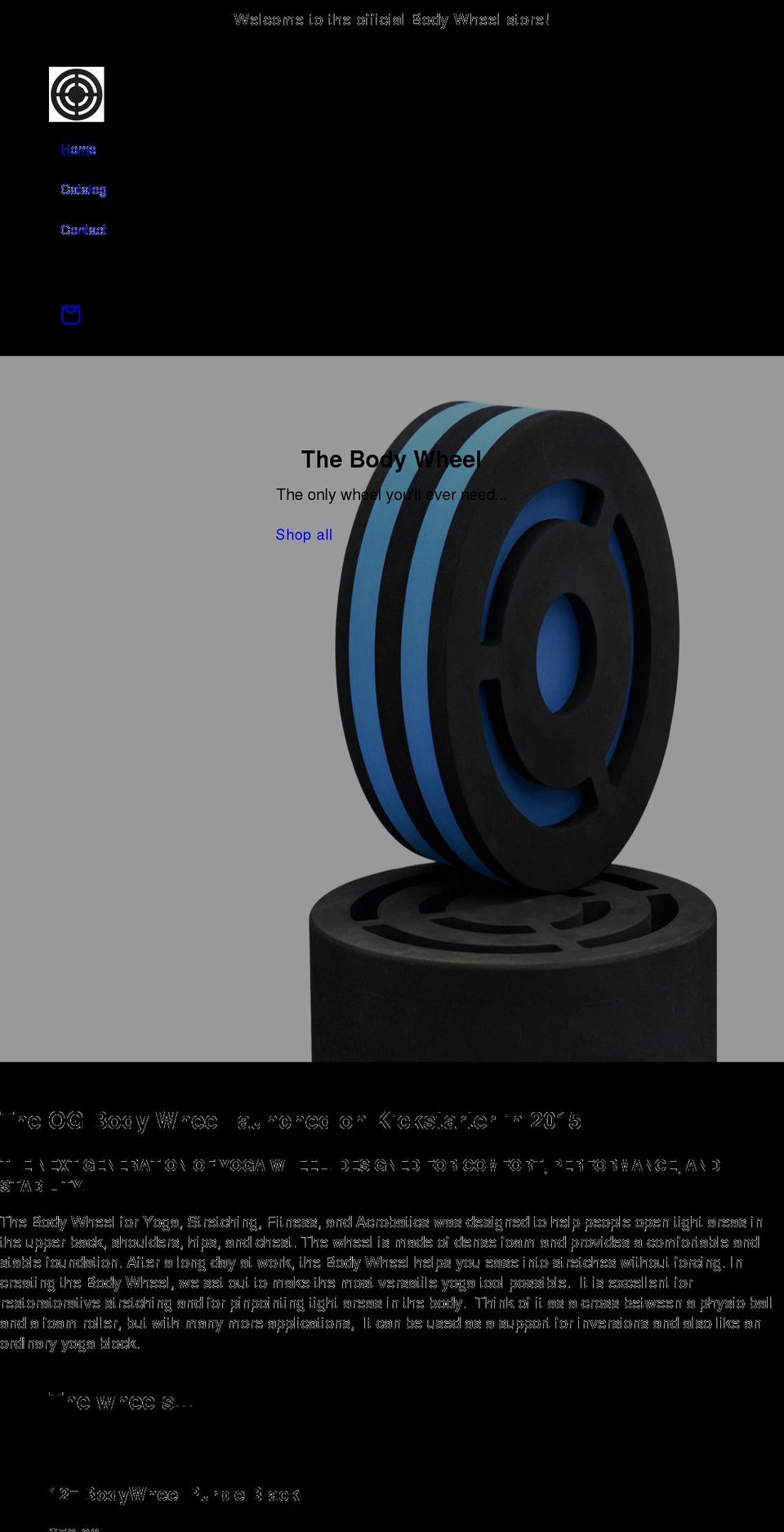 thebodywheel.com shopify website screenshot