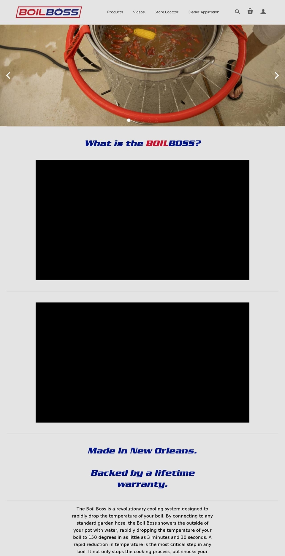 theboilboss.com shopify website screenshot