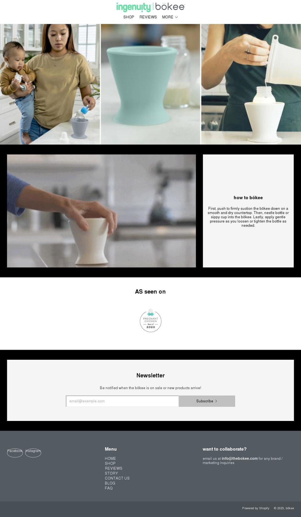 thebokee.com shopify website screenshot