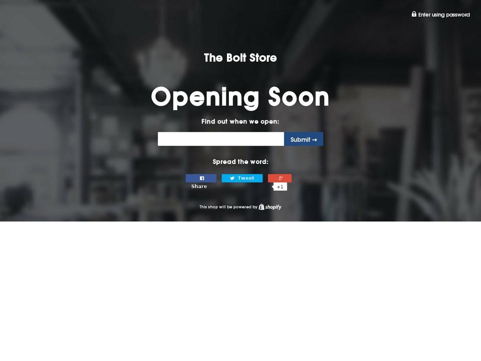 theboltbrand.com — Shopify storefront screenshot