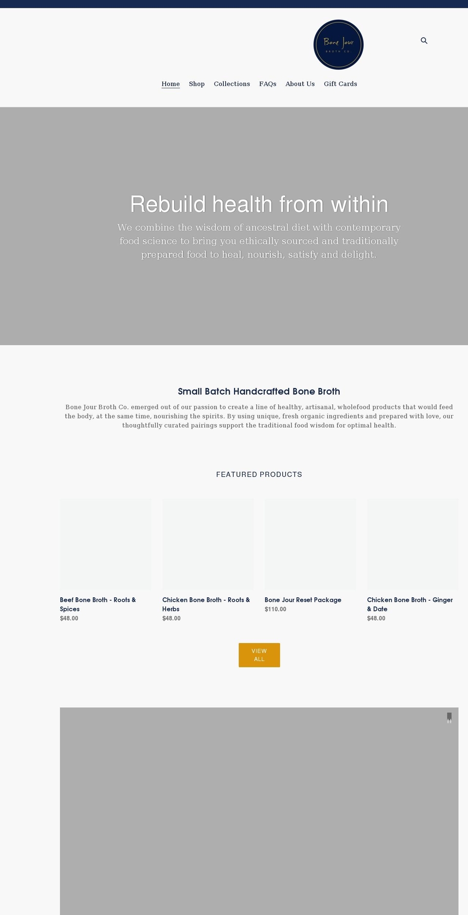 thebonejour.com shopify website screenshot