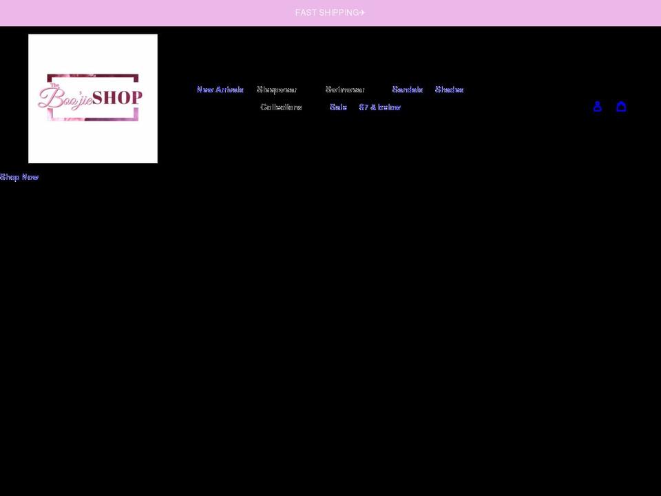 theboojieshop.com shopify website screenshot
