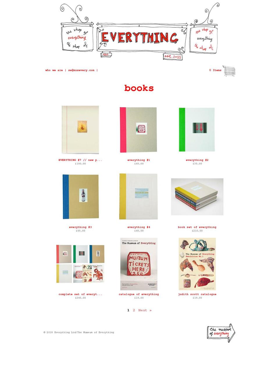 thebookofeverything.org shopify website screenshot