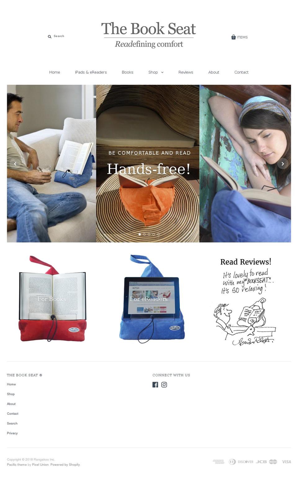 thebookseat.us shopify website screenshot