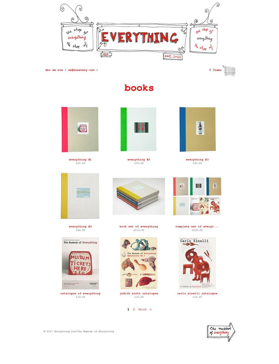 thebooksofeverything.com shopify website screenshot
