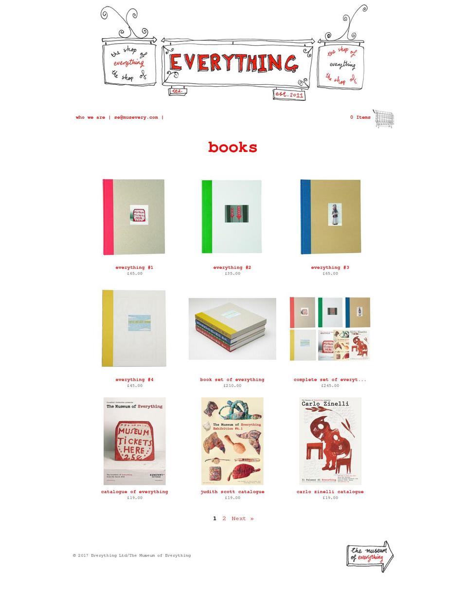 thebooksofeverything.net shopify website screenshot