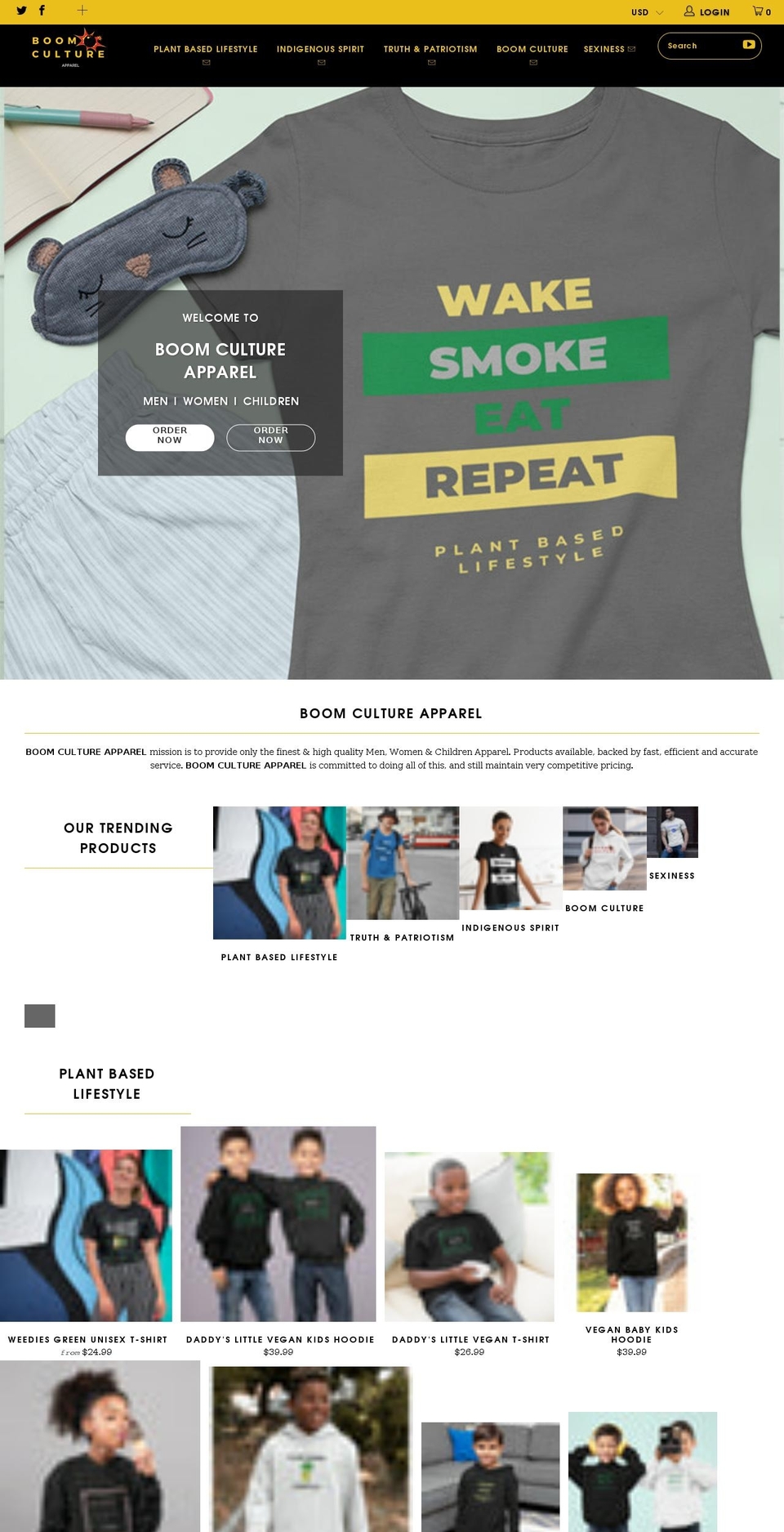 boom Shopify theme site example theboomculture.com