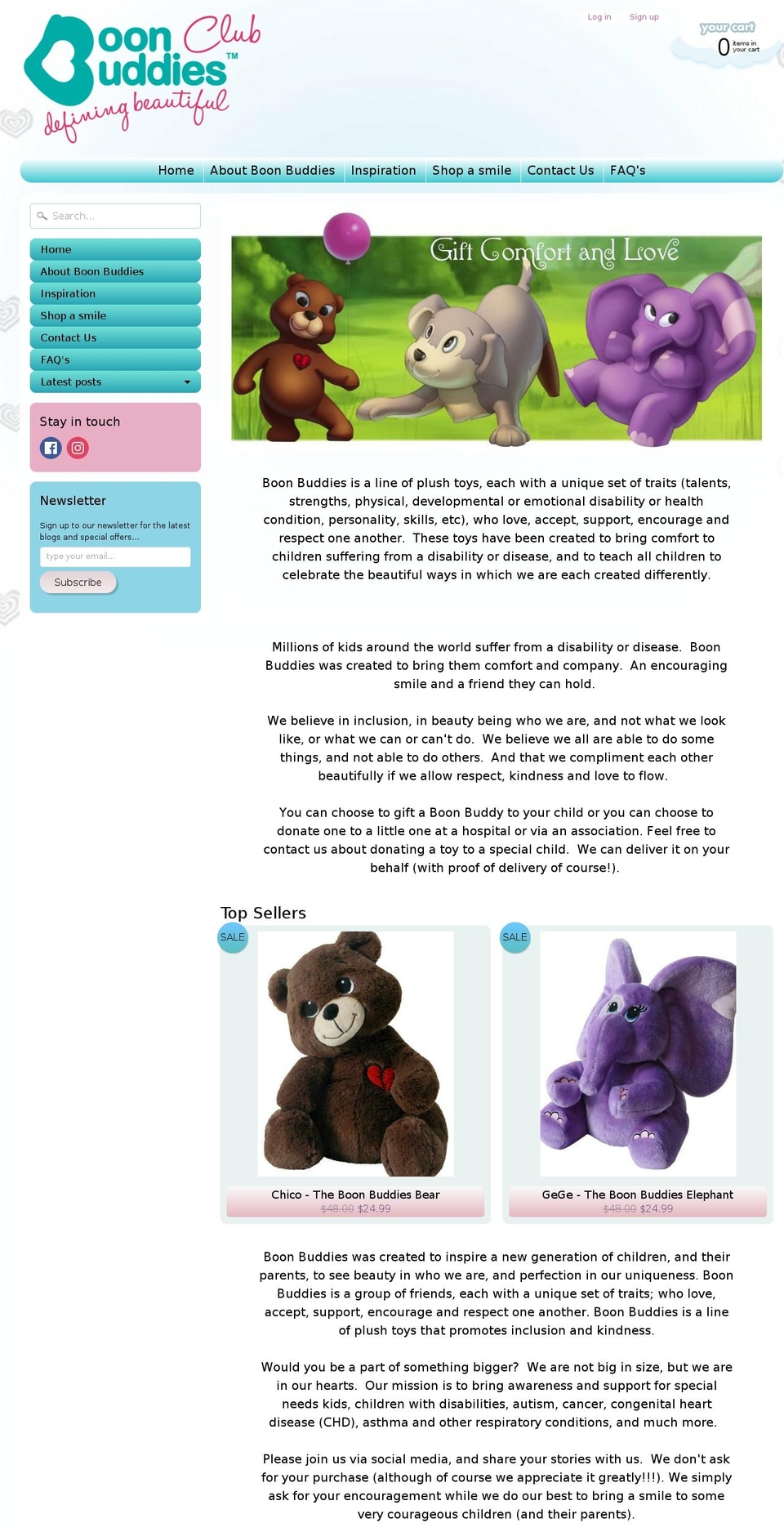 theboonbuddies.com — Shopify storefront screenshot