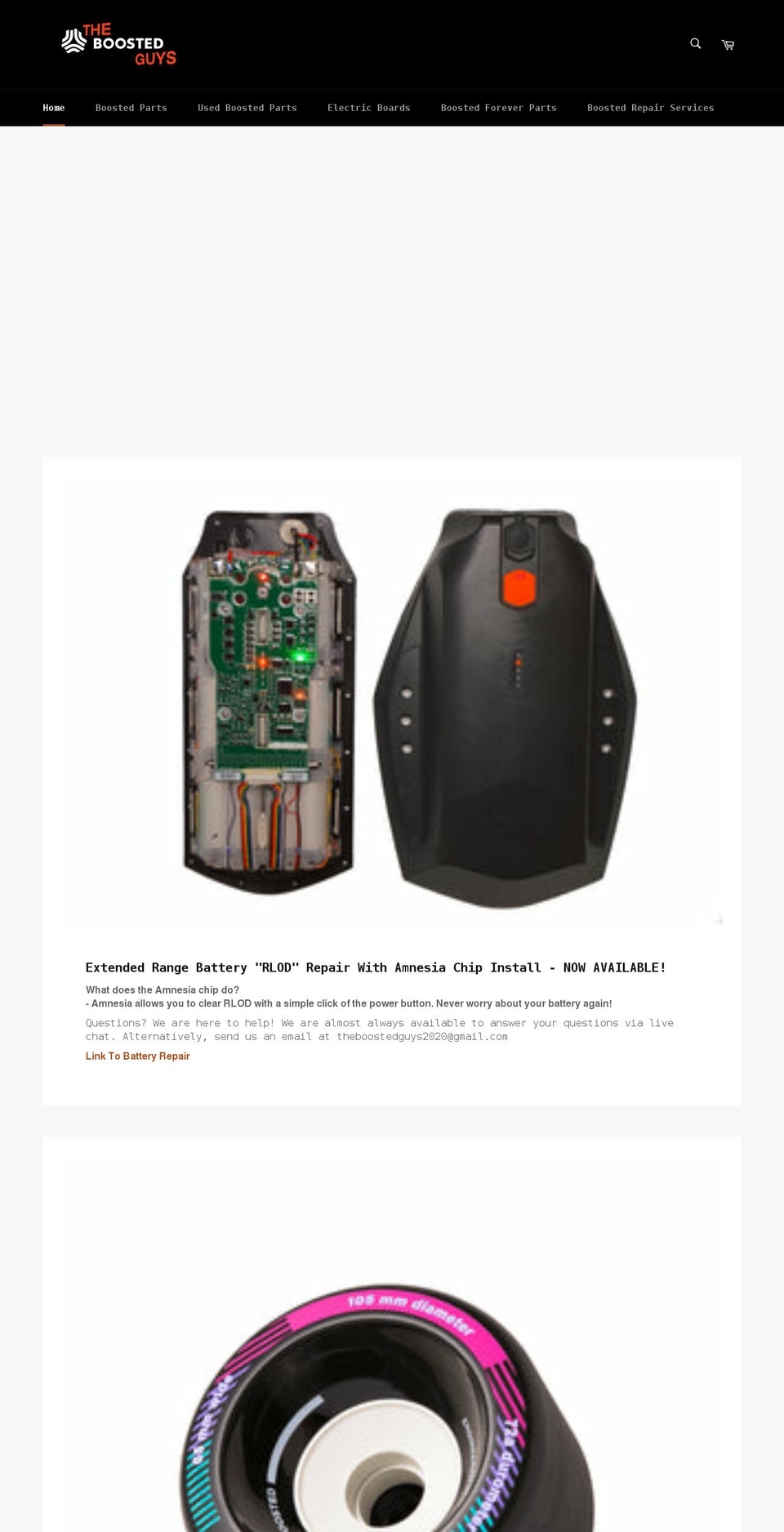 theboostedguys.com shopify website screenshot