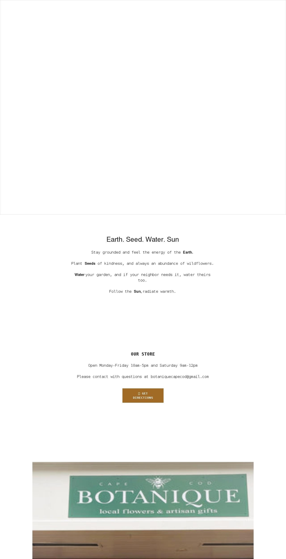 thebotaniqueshop.com shopify website screenshot