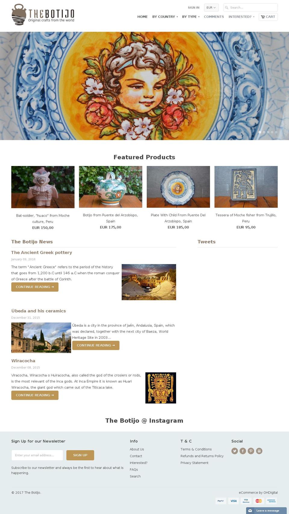 thebotijo.com shopify website screenshot