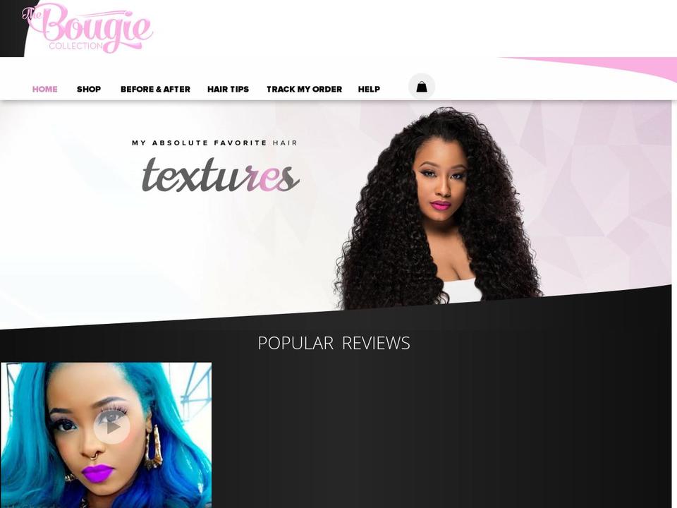 thebougiecollection.com — Shopify storefront screenshot