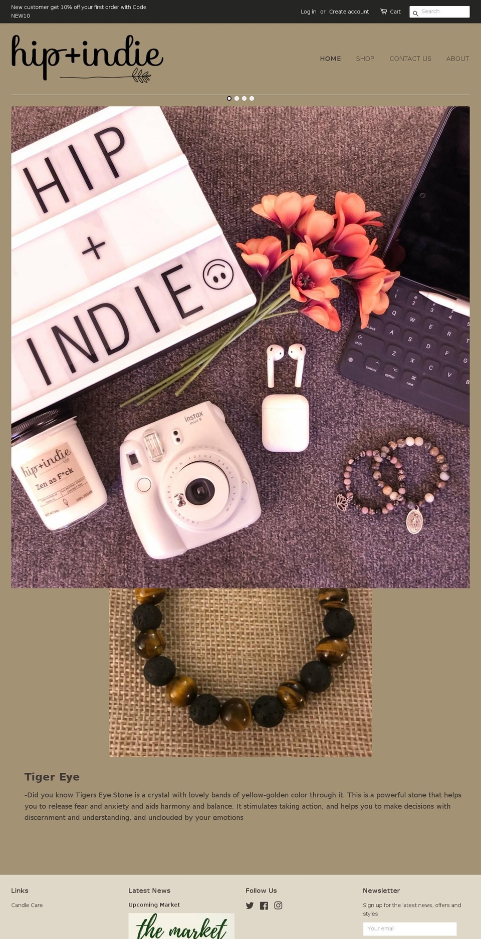 thebougiehipster.com — Shopify storefront screenshot