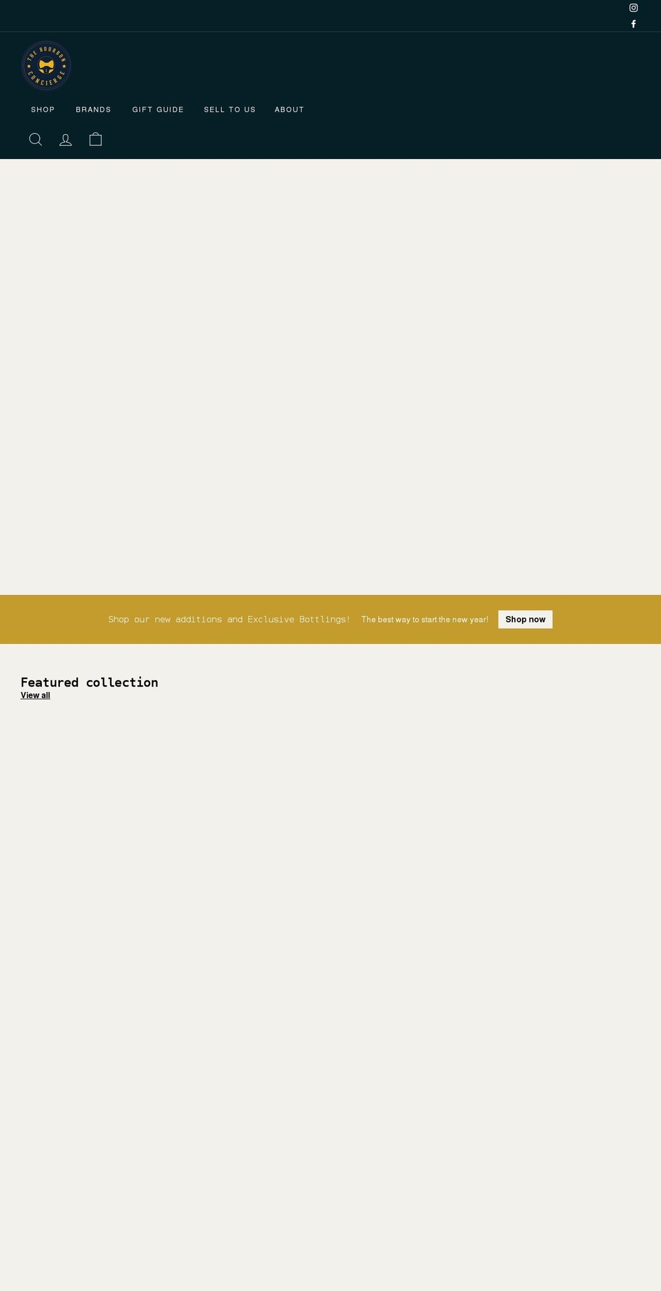 thebourbonconcierge.com shopify website screenshot