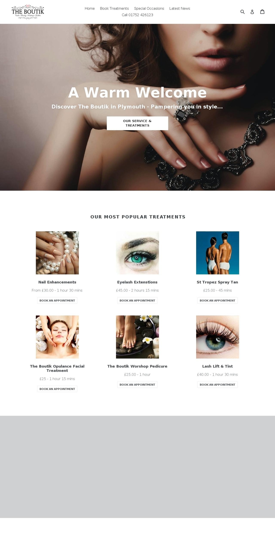 theboutik.com shopify website screenshot