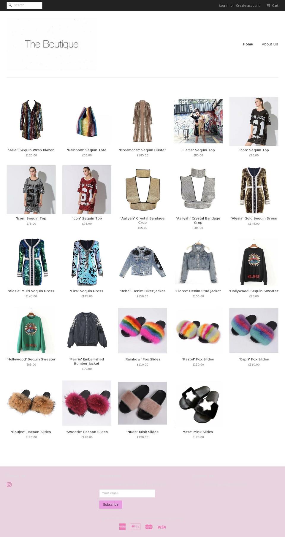theboutique-uk.com — Shopify storefront screenshot